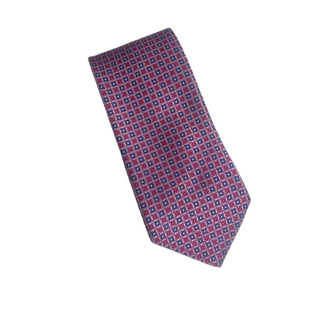Brooks Brothers Stain Resistant Pure Silk Necktie‎ Geometric Made in USA